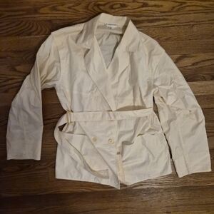 Marimekko Cream Trench Coat with Belt